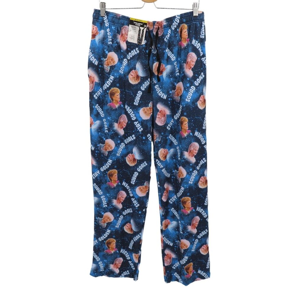 Stay Golden Girls Mens Large 36-38 Outer Space Galaxy Pajama Pants PJs NEW